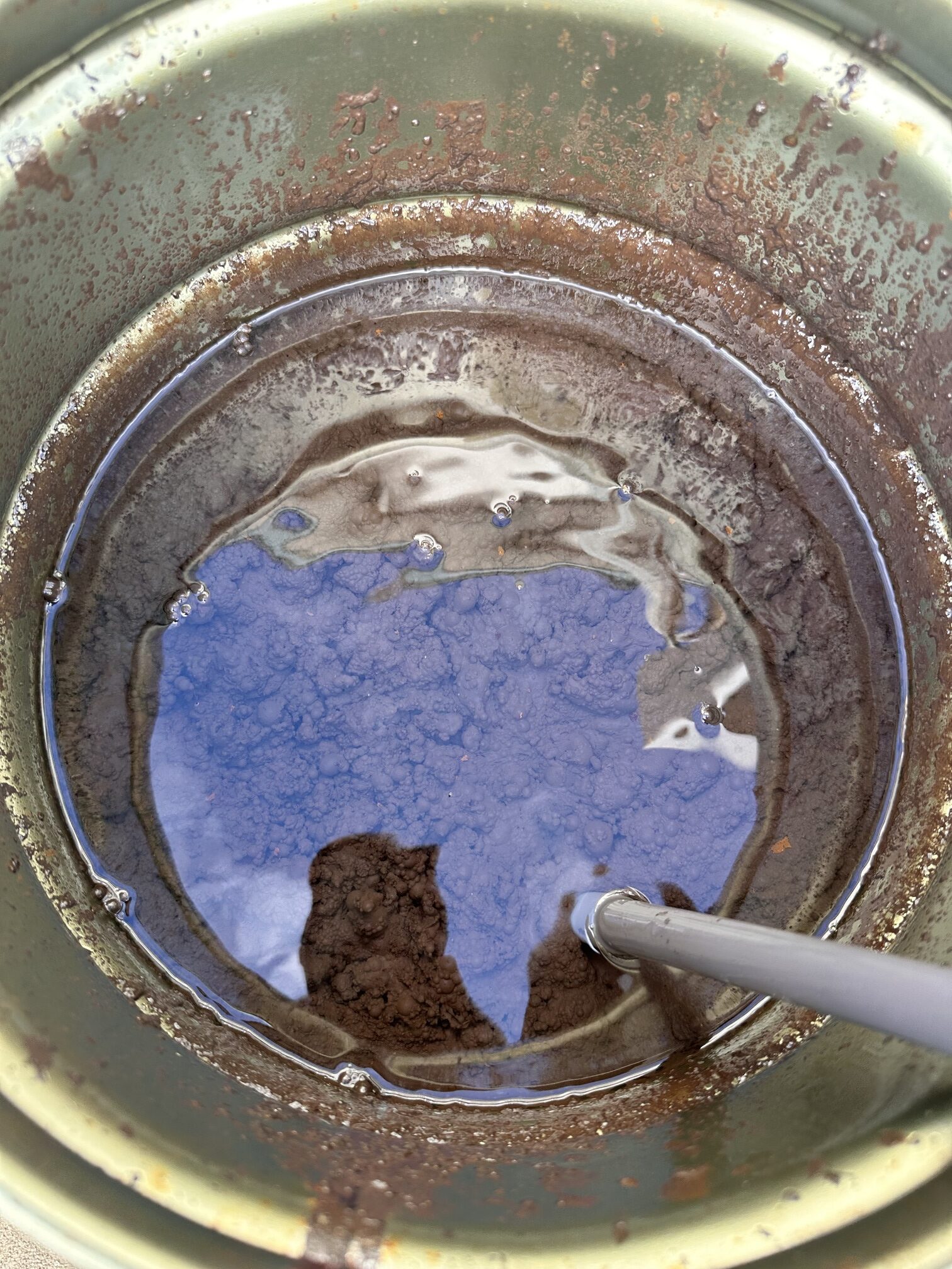 タンク内のヘドロ